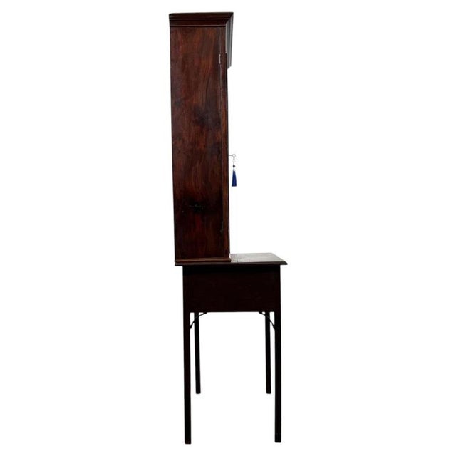 Wood Antique English Georgian Mahogany Display Cabinet, 1700s For Sale - Image 7 of 13