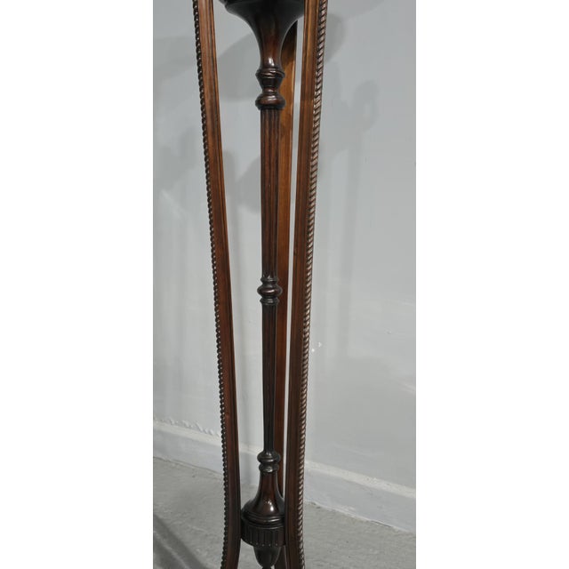 Mahogany Torchere Pedestal Stands, 1910s, Set of 2 For Sale - Image 9 of 16