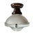 Mid 20th Century Rare Holophane Flushmount Light Fixture For Sale - Image 11 of 11