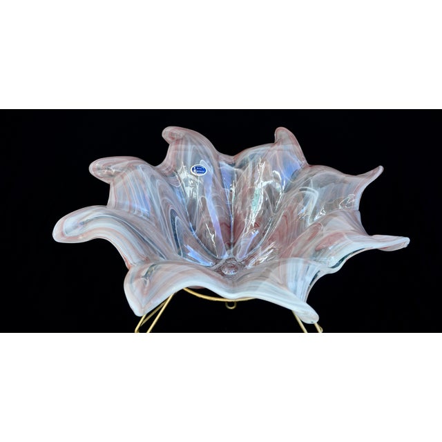 1960s Murano Glass Centerpiece Bowl For Sale - Image 10 of 12
