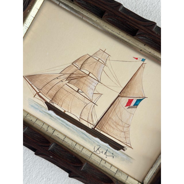 This original sailboat painting has been hand-painted by our master artists using high-quality acrylic paints and natural...