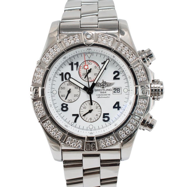 Brand: Breitling Gender: Men's Metal Type: Stainless Steel Diameter: 48.00 mm Weight: 261.57 grams BREITLING Gent's...