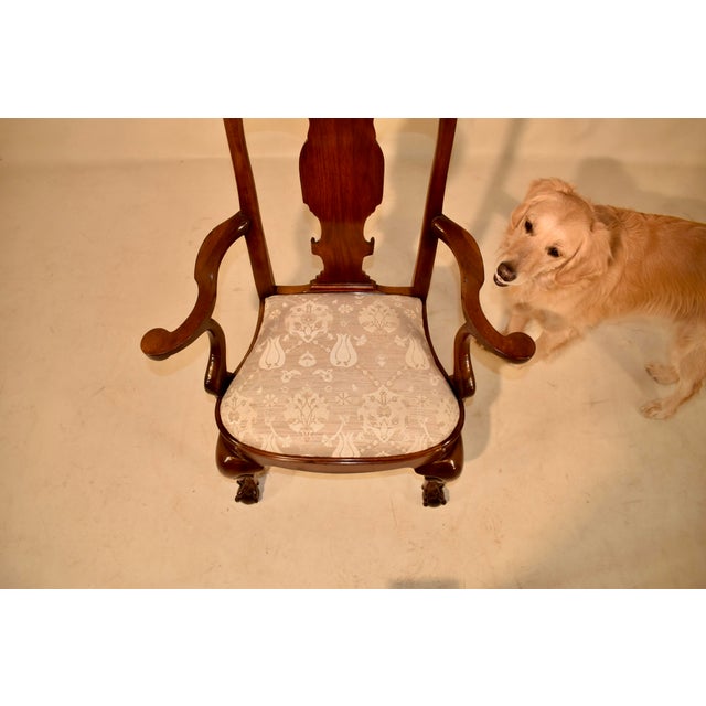 Brown 18th Century Mahogany Queen Anne Armchair For Sale - Image 8 of 12