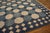 1930s Blue White Octagonal Antique Indian Cotton Dhurrie Rug 12'3" X 19' Flat Weave Cotton Carpet For Sale - Image 14 of 17