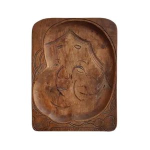Antique Japanese Tochigi Folk Art Wood Tray