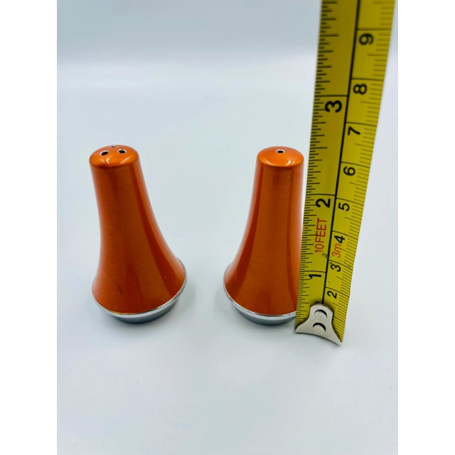 Mid 20th Century Bjorn Engo "Emalox Norway" Pedestal Bowl With Matching Salt & Pepper Set- 3 Pieces For Sale - Image 9 of 13