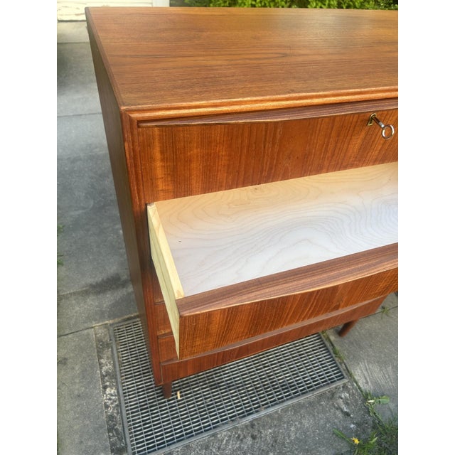 Wood Mid-Century Teak Chest of Drawers, 1960 For Sale - Image 7 of 11