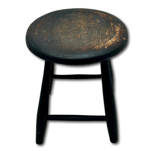 This Really is an Exceptionally Nice Looking Antique Rustic Americana Country Primitive Fireside Footstool or Possibly a...