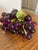 Purple Lovely Vintage Mid-Century Modern Royal Purple Lucite Acrylic Grape Cluster Centerpiece For Sale - Image 8 of 12