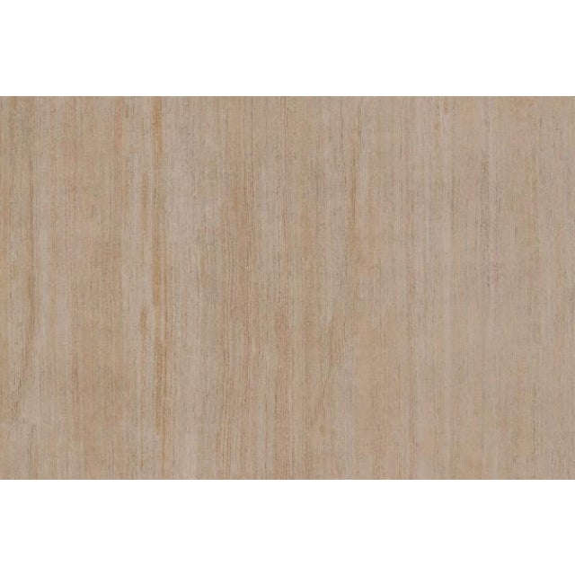 Rug & Kilim’s Oversized Modern Textural Rug, Tone-on-Tone Cream and Beige Striae For Sale In New York - Image 6 of 8