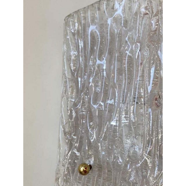 Textured Glass Wall Sconce by J.T. Kalmar for Kalmar, 1960s For Sale - Image 6 of 10