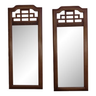 Henry Link Hollywood Regency Wall Bathroom Vanity Mirrors a Pair 6408 For Sale