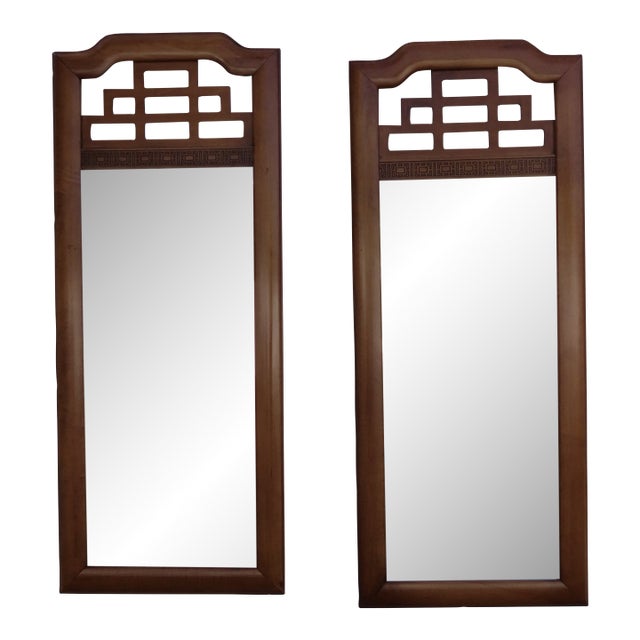 Henry Link Hollywood Regency Wall Bathroom Vanity Mirrors a Pair 6408 For Sale