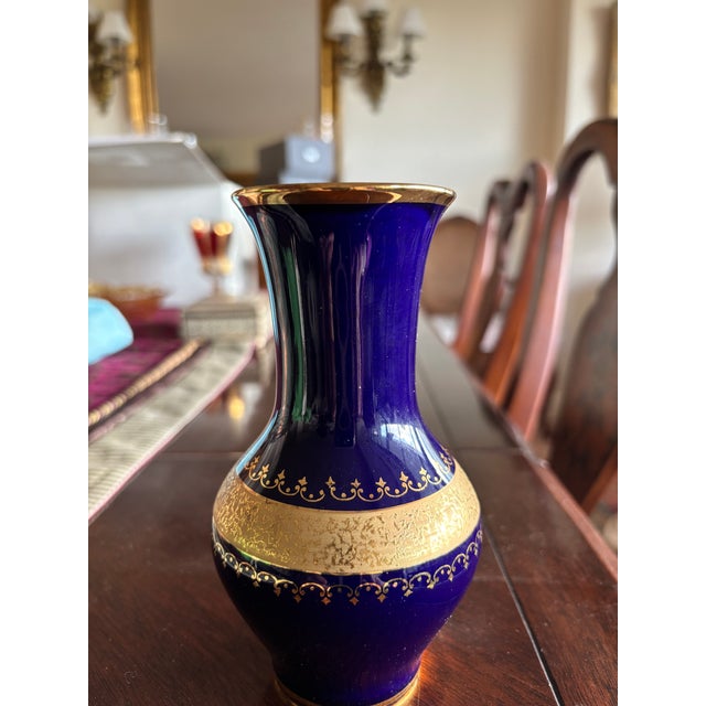 This vase is a stunning example of Bavarian craftsmanship by KPM Royal Porzellan from the 1950’s to 1970’s. KPM is...