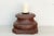 Antique Teak Rounded Rosette Pedestal For Sale - Image 4 of 9