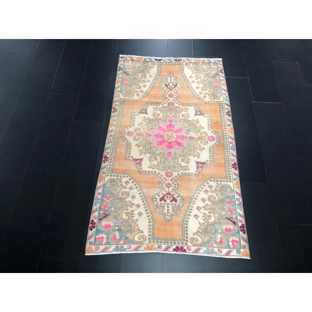 Handmade wool and cotton rug in Turkish Anatolia Carpet, Vintage Oushak Rug, Turkish Vintage Anatolian Rug, Handmade wool...