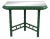 Faux Bamboo Green Entry Console For Sale