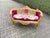Late 20c French Louis XVI Red Velvet Gilt Beech Settee For Sale - Image 9 of 13