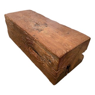 Andrianna Shamaris Teak Coffee Table, Bench or Pedestal For Sale