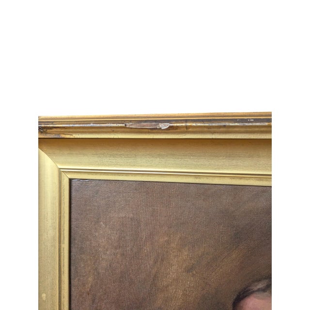 Early 20th Century Antique Oil Portrait For Sale - Image 12 of 13