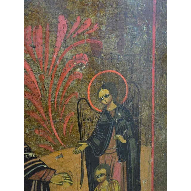 Antique Orthodox Icon, 1860 For Sale - Image 12 of 17