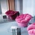 Contemporary Twelve Pink Velvet Armchair by Biosofa For Sale - Image 3 of 12