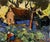 Oil Painting Cabbage Is Being Planted in the Garden Oleksiy Ivanyuk For Sale
