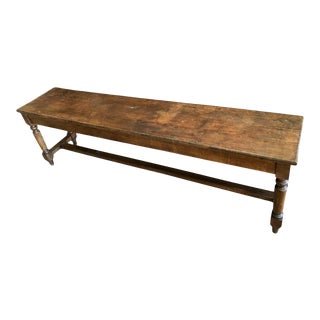 1910s Walnut Bench From France For Sale