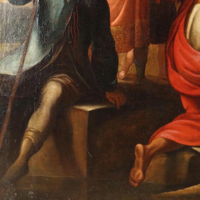 The Baptism of the Eunuch, Oil on Canvas For Sale - Image 9 of 14