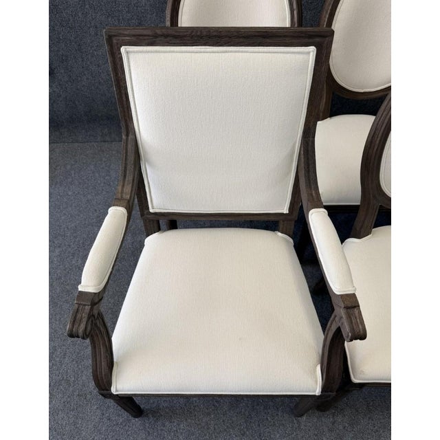 11 Piece Restoration Hardware Dining Set With 9-12ft Table and French Chairs For Sale - Image 11 of 18