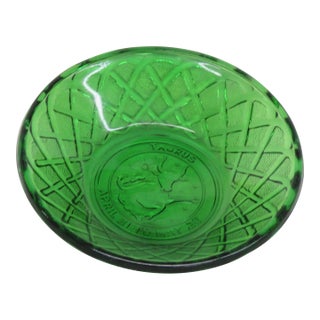 Indiana Glass Co Zodiac Bowl Taurus Star Sign Dish 1970s Astrology Decor 4993b For Sale