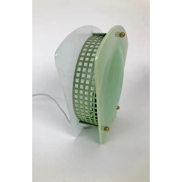 Night Light with Green and White Shades in Plastic, Austria, 1950s For Sale - Image 3 of 10