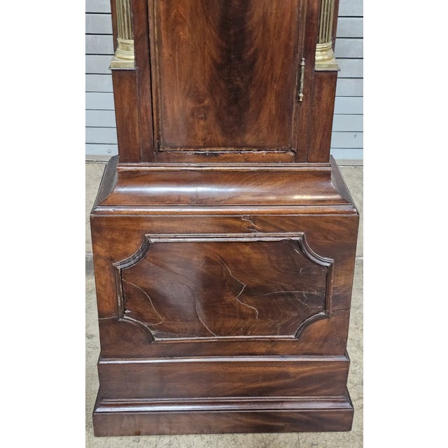 Famous English Mahogany Tall Case Clock Made by Samuel Toulmin London Circa 1770 For Sale - Image 9 of 16