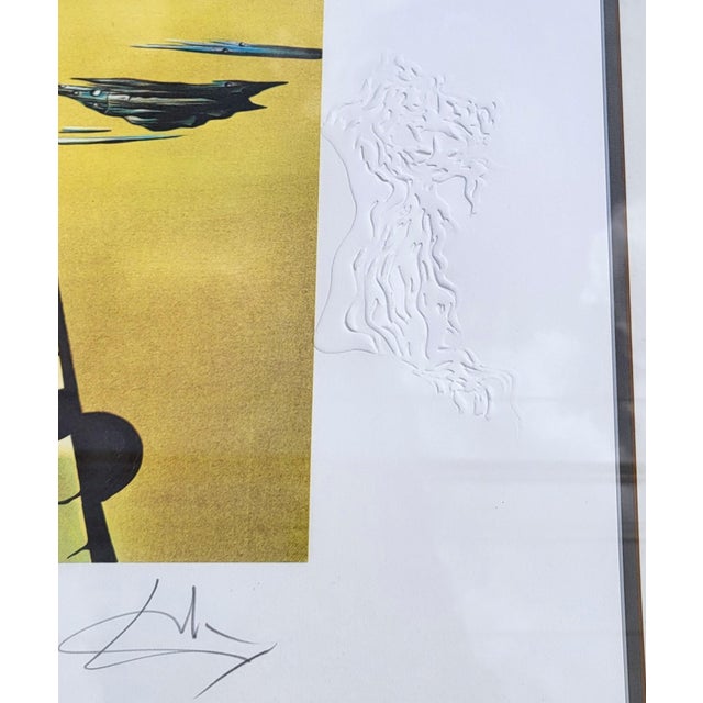 Wood Rare Hand Signed Print Salvador Dali Lion & Horse "Invisible Sleeping Woman" Ap 13/100 For Sale - Image 7 of 14