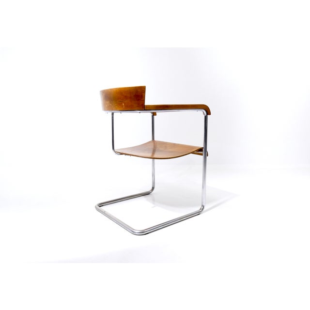 Vintage Czech Bauhaus H-128 Armchair by Jindrich Halabala for Up Závody, 1931 For Sale - Image 11 of 18