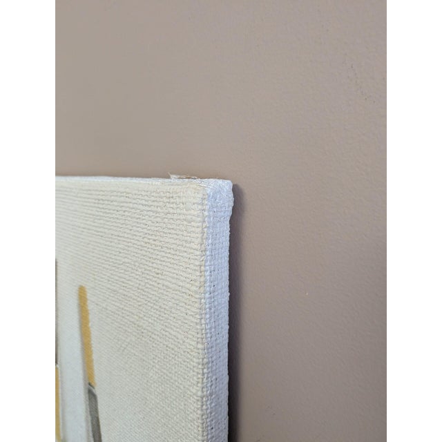 Textile 2026 Contemporary 'Knives and Forks No.3' Minimalist Still Life Oil Painting by British Artist Brendan Lancaster, Unframed For Sale - Image 7 of 10