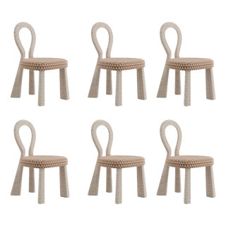 Mary III Dining Chairs with Upholstered Legs by Ottiu, Set of 6 For Sale