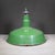 Benjamin 16" Enameled Porcelain Green Industrial Pendant Lights c.1950-Set of Two For Sale - Image 10 of 11