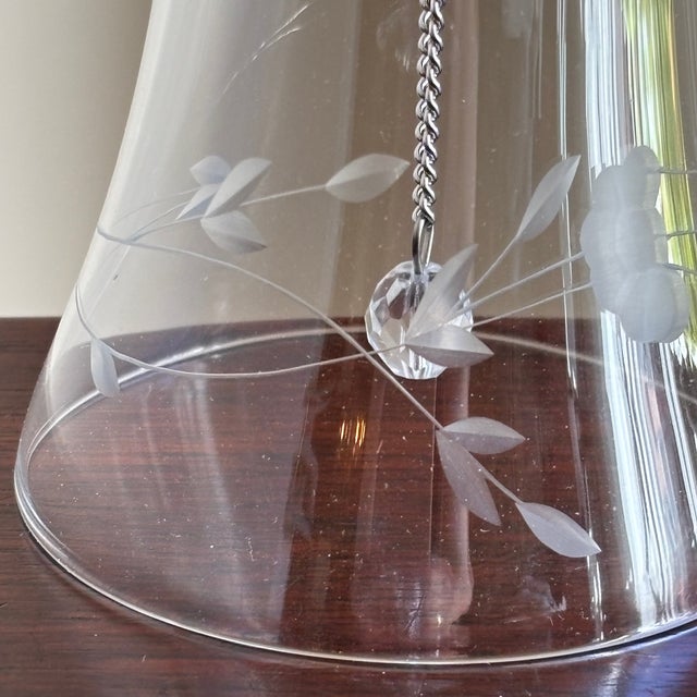 Mid-20th Century Etched Crystal Dinner Bell For Sale In Baltimore - Image 6 of 7