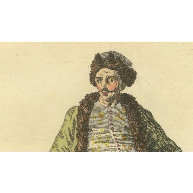 Jefferys, Costume of a Gentleman of Wallachia, Engraving, 1749 For Sale - Image 4 of 9