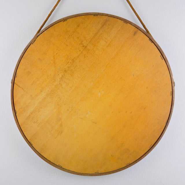 Mid-Century Wall Mirror in Teak, Italy, 1960s For Sale - Image 11 of 12