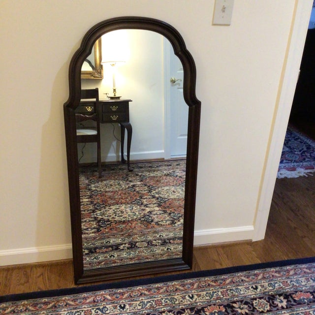 Queen Anne Late 20th Century Ethan Allen Cherry Mirror For Sale - Image 3 of 8