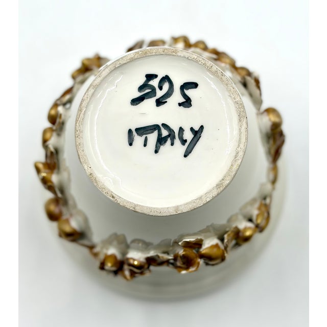 Mid 20th Century Vintage Petite Italian Ceramic Jardiniere Cachepot For Sale - Image 5 of 6