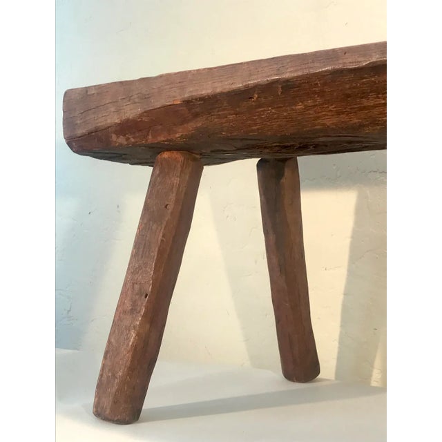 Antique Primitive Live Edge Coffee Table For Sale In San Francisco - Image 6 of 12