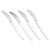 Cypress Lunch Knives in Sterling Silver and Stainless Steel by Georg Jensen, 1940s, Set of 4 For Sale - Image 6 of 6