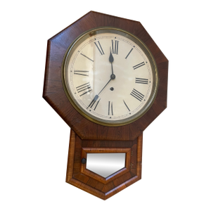 Rare Antique Regulator Wall Clock r.a. Patterson Co. "Lucky Strike Tobacco"