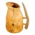 Rustic Handcarved Decorative Wooden Tankard With Antler Handle From Montana - Signed by Artisan 2005 For Sale