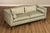 High Quality American Made Custom Upholstered Modern Camelback Sofa on Tapered Wooden Legs