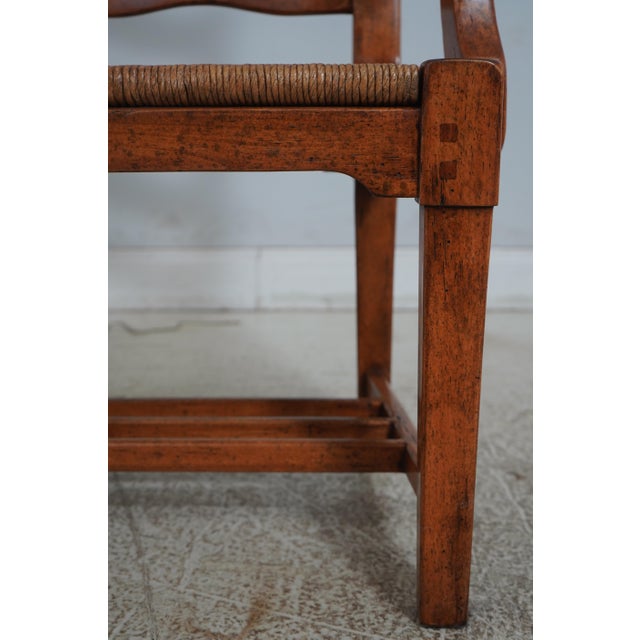 Pair Guy Chaddock Distressed Ladderback Armchairs For Sale - Image 9 of 12