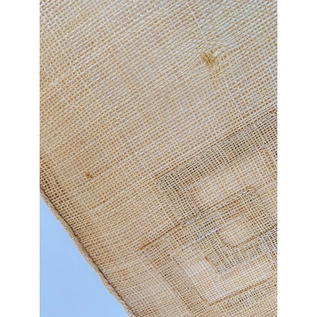 Textile Vintage 1980's Rectangular Hand-Loomed Raffia Palm Beach, Coastal Style Placemats- Set of 4 For Sale - Image 7 of 13